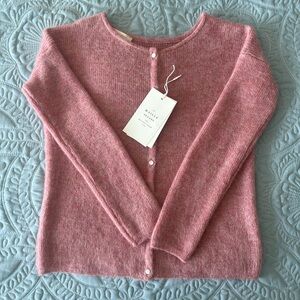 Sezane Garpard Cardigan Bois De Rose Rosewood XXS